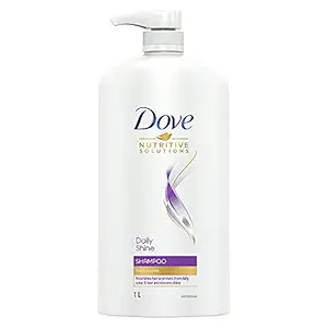 Dove Daily Shine Shampoo 1 L, For Damaged or Frizzy Hair, Makes Hair Soft, Shiny And Smooth - Mild Daily Shampoo for Men & Women