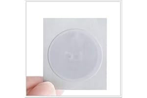 ‎TIMESKEY NFC (100 Stück) ISO14443A Klebendes NFC Aufkleber Classic 1K RFID NFC Tags Timeskey NFC Tag 25 mm Durchmesser Rund,13.56MHz