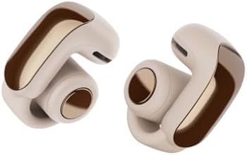 Bose Ultra Open Earbuds Auricolari Open-ear Wireless Bluetooth 5.3 con Lunga Durata della Batteria, Tecnologia OpenAudio, Fino a 48 Ore di Autonomia, Beige Legno Di Mare - Edizione Limitata