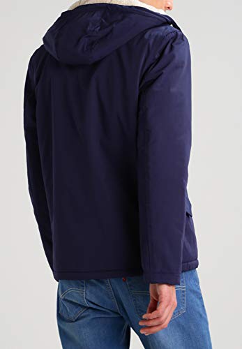 YOURTURN Herren Übergangsjacke in Blau - Jacke Übergang leicht mit Teddy Fell gefüttert, L