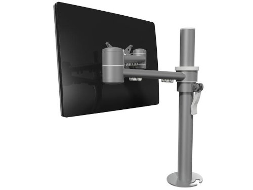 Dataflex 662 ViewMate Style Monitorarm (Tragkraft max. 15kg, bis 61 cm (24 Zoll) Bildschirmdiagonale, VESA: MIS-D 75×75/100x100mm kompatibel, Säule Höhe 400mm) silber - 5