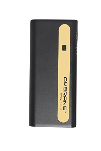 Ambrane P-1310 13000mAH Power Bank (Black-Gold) RS.949 (62.00% Off) - Amazon