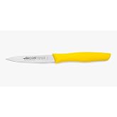 Arcos Nova Stainless Steel Peeling Knife 100 mm | Polypropylene handle. Nova Series. Colour: yellow.