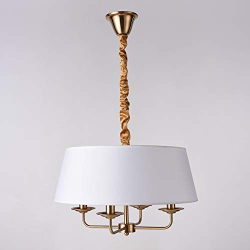 Amerikanischen Kerzenständer Leuchter Stoff Schatten Wohnzimmer Esszimmer Schlafzimmer Metall Pendelleuchte