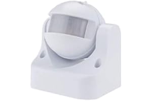 OPTONICA Détecteur de présence Orientable IP44 Blanc D:12m 180° Lux:10-2000