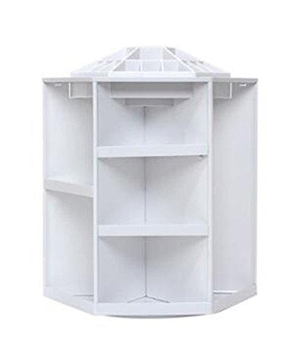 Bestland 360 Grad drehbar Make Up Organizer Sortierkasten Kosmetik Ständer Aufbewahrungbox (Weiß) - 2