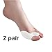 Produktbild KEEKA 2 Paar Gel-Hallux Schutz Zehenspreizer Schiene Protektoren Hallux Valgus Fußbandage Toe Separatoren Reibungsschutz Ballenschutz Ballenpolster