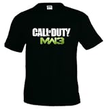 Algodón 100% Camiseta Call Of Duty Modern Warfare 3 Logo Classic manga corta (Talla: Talla L Unisex Ancho/Largo [56cm/74cm] Aprox])
