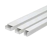 Canaleta adhesiva con tapa. Wolfpack 19030900 Canaleta Adhesiva Con Tapa 7x12 mm. x 2 m.