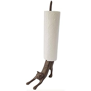 Küchenrollenhalter Metall Braun Landhausstil | SEB13773