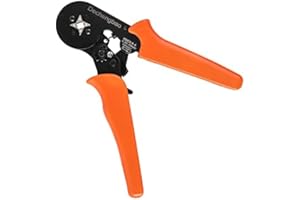 Strumento di crimpatura della ghiera, strumenti di crimpatura regolabili della pinza per crimpatura Dechengbao utilizzati per manicotti per cavi da 0,25-6 mm2 (AWG 23-7), crimpatrice per ghiere