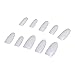 SODIAL(R) 500Pcs False Nail Tips White French False Nail Art Tips Acrylic Makeup DIY Oval Shape