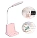 Produktbild LED-Schreibtischlampe mit USB-Ladeanschluss, Mini-Lüfter, Stifthalter, für Arbeitszimmer, dimmbare Tischlampe mit Farbton, Lampenhalter für Nachtarbeitszimmer für das Arbeitszimmer,Pink