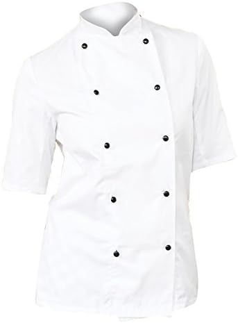Dennys Womens/Ladies Lightweight Short Sleeve Chefs Jacket / Chefswear