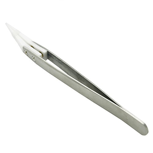 Youthlife antistatica ceramica rimovibile in acciaio INOX curvo pinzette