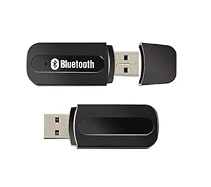 Xbuzz Wireless 3.5Mm Jack Car Bluetooth Music Receiver Transmitter with Inbuilt Microphone Stereo Audio Output for Redmi 6, Honor, iPhone and Other Smartphones