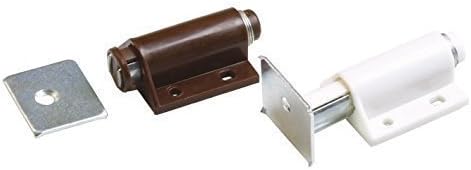 Magnet closure Magnet snap Pressure gate white or brown incl. Counter plate - White