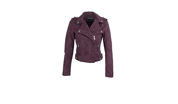 suede purple jacket