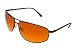 Produktbild BluBlocker Sonnenbrille mit 67 mm breiten Gläsern Schwarz Mittel