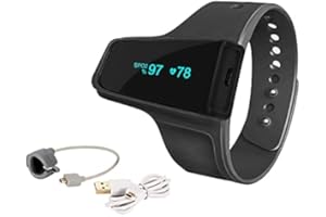 VIATOM Schlafmonitor – Anti-Schnarchen Schlafhilfe Armbanduhr – Überwachung der Herzfrequenz – SpO2-Pulsoximeter-Alarm – kabellos Bluetooth für Schlafapnoe mit LED-Bildschirm