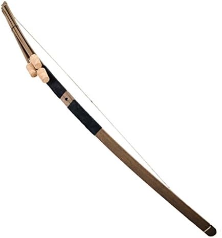 Children's Wooden Bow with 3 Arrows Archery Toy Game Set (Black)