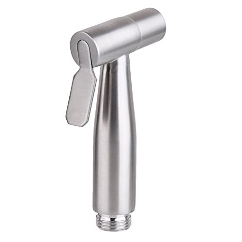 Ctbd Hand Bidet Sprayer Edelstahl Douche Sprayer Shattaf Toilette Bad Handbrause Düse Kopf Set mit 49-Zoll-Schlauch und Halterung Halter - 2
