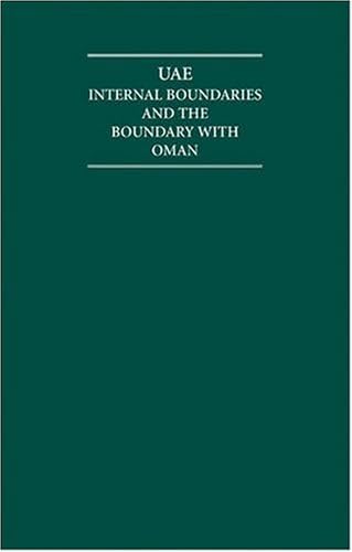 The UAE 8 Volume Hardback Set Including Boxed Maps: Internal Boundaries (Cambridge Archive Editions)