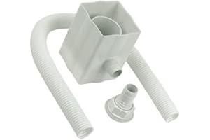 GENUEN® Floplast Rainwater Diverter Kit Fits Round and Square Down Pipes (White)