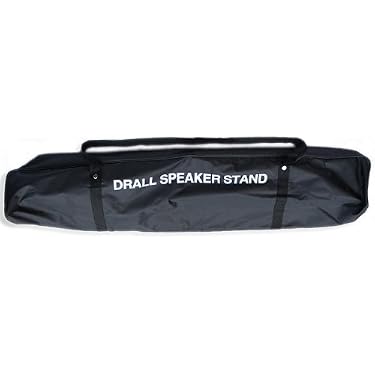 Drall 2 Treppiedi Per Altoparlanti – Altezza Regolabile 100-180 Cm, Carico 60 Kg, Flangia 3,5 Cm, Con Borsa Trasporto