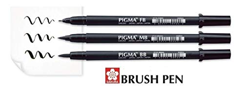 Sakura pigma brush pen nero