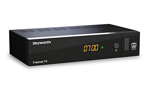 SKYWORTH SKW-T21 – DVB-T2 HD Receiver (für freenet TV) mit HDMI Kabel; HEVC Technologie, HDMI-, SCART-, USB-, Ethernet-, ANT IN-Anschluss, Fernbedienung, schwarz - 3