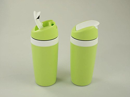 TUPPERWARE To Go Kaffee&go 360ml grün weiß (2) Kaffeebecher Thermobecher coffee 15483 - 2