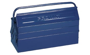PROMAT 871260 Werkzeugkasten 3tlg. 430x200x150mm Stahlblech blau PROMAT Griff umlegbar