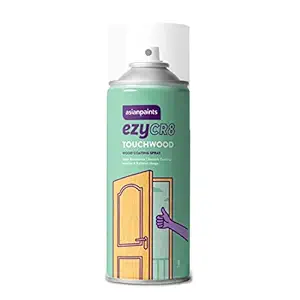 Asian Paints ezyCR8 Touchwood Wood Coating Spray, (Clear Coat, Gloss Finish- 400ml )