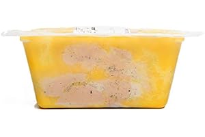 FOIE GRAS LUXE Terrine Maison de Foie Gras de Canard Entier Mi-cuit - À démouler - pour vos tables de fête - pour 4 à 6 personnes 450 gr