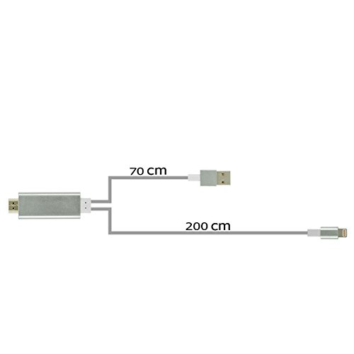 8-Pin HDTV AirPlay Adapter-Kabel für iPhone 5, 5S, 5C, SE, 6, 6 Plus, 6S, 6S Plus, 7, 7 Plus - 4