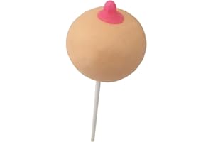 SMASH-ME Lutscher mit witzigen Motiven aus Zucker oder Schokolade - Scherzartikel JGA Fun Lollipop Penis Lolli Vagina Lolly (Busen)