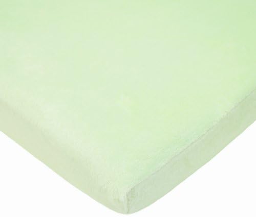 American Baby Company Heavenly Soft Chenille Cradle Sheet - Celery