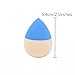 Minifamily® 1 Pcs Double Two Color Large Size Tear water drop Beauty Flawless Makeup Blender Comestic Sponge Puff (Random Color)