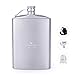 Produktbild ZYVoyage Titan Flachmann mit Trichter | Herren Alkoholflasche | Taschenflasche | 250ml Weintopf mit Einfülltrichter und Becher für Camping Reisen Picknick (Flachmann mit Trichter)