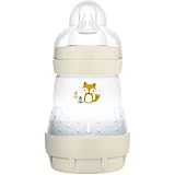 MAM Biberon Easy Start Anticolica, con Tettarella in Silicone SkinSoftTM, 0+ Mesi, 160 ml, Neutro