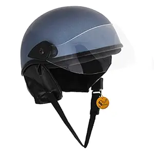 Sage Square Scooty and Bike Half Face Helmet for Men, Women.