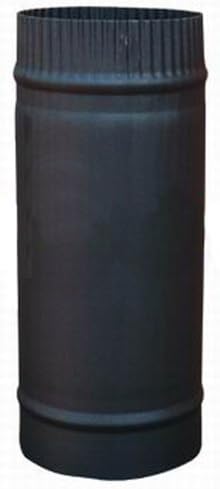 Chimney – Steel – Matte Black – For Wood or Multi-Source Powered Stoves, 30.48 x 12.7 cm (12 x 5 inches)