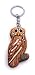 Produktbild H-Customs Fleckenkautz Eule Vogel Kautz Holz Edel Handmade Schlüsselanhänger Anhänger