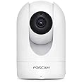 Foscam R4M 4MP Indoor Security Camera, Dual-Band WiFi, Pan Tilt, Human Detection, Night Vision, 2-Way Audio, SD Card Slot - Works with Alexa & Google