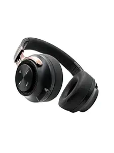 Hammer Bash Over The Ear Wireless Bluetooth Headphones with Mic, Deep Bass, Foldable Headphones, Upto 8 Hours Playtime, Workout/Travel, Bluetooth 5.0 (Black)