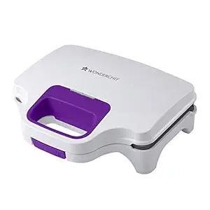 Wonderchef - 63152645 Deep Pocket 830 Watts Sandwich Maker (White/Purple)