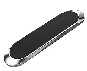 K K COIN Magnetic Car Mobile Holder, Strongest & Safest Car Mount for Car Dashboard & Windshield, Can be Used in Car, Desk, Home & Office, Anti Shake & Fall Prevention Car Mobile Stand, Compatible with All Smartphone (Silver)