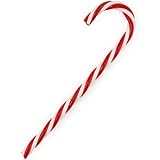 TRIXES 6x 15cm Bastones de Caramelo Retorcidos Rayas Rojas y Blancas Decoración de Navidad