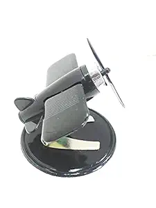 YOURKARTS.COM LUXURY FIGHTER AEROPLANE GLIDER DESIGN STYLIST working on Solar Power with 360 Degree Rotation for Car Dashboard Air Freshener Perfume, with Organic Fragrance (BLACK))